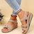 Beige sleehaksandalen met klittenbandsluiting - Bakkermode.nl