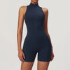 Dames fitness jumpsuit met rits - stijlvolle sportbodysuit