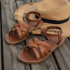 Sandalen met kruisbanden - Bakkermode.nl