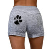 Sportieve shorts met pootafdrukken - Bakkermode.nl