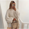 Oversized gebreide trui - dames knitwear met relaxte pasvorm - Bakkermode.nl