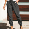 Dames cargo broek met relaxte pasvorm en trekkoord - stevige outdoor stijl met handige zakken