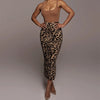 Luipaardprint bodycon maxi rok - Bakkermode.nl