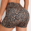 Luipaardprint hoge taille short met zak - Bakkermode.nl