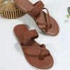 Gevlochten slip-on sandalen - Bakkermode.nl