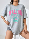Malibu beach grafisch t-shirt - Bakkermode.nl
