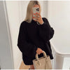 Oversized gebreide trui - dames knitwear met relaxte pasvorm - Bakkermode.nl