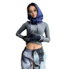 Balaclava hoodie - stijlvolle gebreide dames sjaal met capuchon
