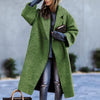 Wollen trenchcoat - elegante lange damesjas voor de herfst en winter