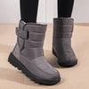 Waterdichte winterlaarzen - dames gevoerde enkelboots met verstelbare band