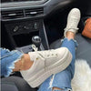 Ontspannen platform sneakers - stijlvolle dames schoenen met ergonomische hoge zool