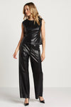Vegan leren broek – stijlvolle zwarte damestrouser
