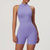Dames fitness jumpsuit met rits - stijlvolle sportbodysuit