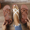 Stijlvolle gevlochten sandalen - Bakkermode.nl