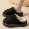 Pluche slip-on sloffen dames – zachte comfortabele huissloffen - Bakkermode.nl