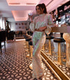 2-delig glitterset - schitterende damesoutfit in meerdere tinten - Bakkermode.nl