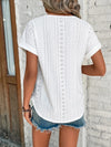 Blouse met opengewerkte details - Bakkermode.nl