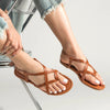 Sandalen met kruisbanden in meerdere kleuren - Bakkermode.nl