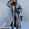 Wollen trenchcoat - elegante lange damesjas voor de herfst en winter