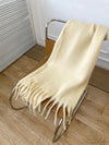 Chunky warme cashmere sjaal - elegante dames oversized wrap - Bakkermode.nl