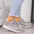 Dames orthopedische sneakers - stijlvolle grijze schoenen - Bakkermode.nl