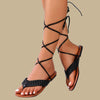 Gevlochten veter-sandalen - Bakkermode.nl