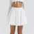 Uitlopende high-waist mini rok - Bakkermode.nl
