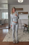 2-delige loungewear set - gezellige grijze damesoutfit
