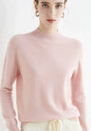 Cashmere trui - dames trui met hoge kraag van zachte kasjmier - Bakkermode.nl