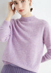 Cashmere trui - dames trui met hoge kraag van zachte kasjmier - Bakkermode.nl