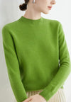 Cashmere trui - dames trui met hoge kraag van zachte kasjmier - Bakkermode.nl