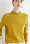 Cashmere trui - dames trui met hoge kraag van zachte kasjmier - Bakkermode.nl