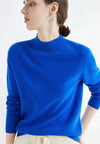 Cashmere trui - dames trui met hoge kraag van zachte kasjmier - Bakkermode.nl