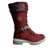Warme dameslaarzen met antislipzool - comfortabele winterlaarzen met vetersluiting - Bakkermode.nl