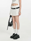 Geplooide high-waist mini rok - Bakkermode.nl