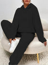 2-delige teddy tracksuit set - ultra-zachte dames loungewear met capuchon