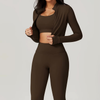 2-delig vrouwen sportset - vormgevende activewear voor training en yogasessies