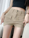 High-waist utility skort - Bakkermode.nl