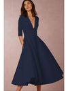 Swingjurk - elegante vintage geïnspireerde midi jurk voor dames