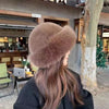 Imitatiebont muts - luxe winter dames hoofddeksel - Bakkermode.nl
