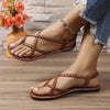 Stijlvolle gevlochten sandalen - Bakkermode.nl