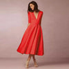 Swingjurk - elegante vintage geïnspireerde midi jurk voor dames