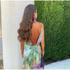 Maxi jurk - elegante bloemenprint avondjurk