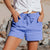 Lichte katoenen shorts met trekkoord - Bakkermode.nl