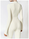 Dames jumpsuit van rekbare stof – veelzijdige lange mouwen outfit voor actieve vrouwen
