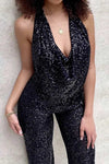 Pailletten jumpsuit - elegante dames party outfit