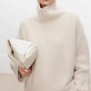 Dames cashmere hooghals trui - luxe breiwerk voor casual en kantooroutfits