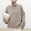 Dames cashmere hooghals trui - luxe breiwerk voor casual en kantooroutfits