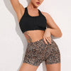 Luipaardprint hoge taille short met zak - Bakkermode.nl