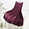 Geplisseerde midi rok - chique hoge taille damesrok